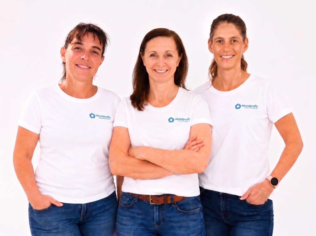 Das Team der Wundprofis – Von links nach rechts: DGKP Silvia Krenn, DGKP Silvia Almer, DGKP Alexandra Lafer